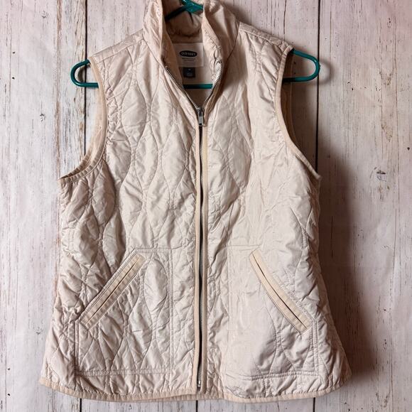 Old Navy Women's  Cold Weather Winter Zip Front Quilted  Pattern Vest Sz M - Picture 1 of 9